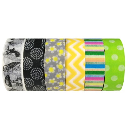 allydrew Japanese Washi Masking Tape Collection, Premium Value Pack VPK8