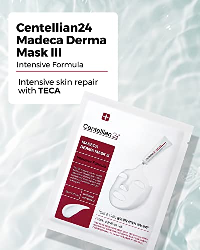 Centellian 24 Madeca Mask (Intensive, 10Pc) - Face Mask Sheet For Age-Defying Deep Moisurizion With Centella Asiatica, Teca, Egf. Korean Skin Care For Men Women By Dongkook. #TOP1