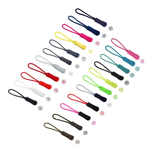 BETOOKY 35 Pçs Cordão Zíper Puxar Cabeça Jaquetas Cordão Zíper Bolsas Bolsas Cordão Puxar Pano Pano