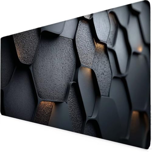 Tapis de souris lune antidérapant avec bords cousus renforcés