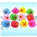 AMOYER 24 Piezas Mini Colorido del Flotador Ducky De Goma del Pato...