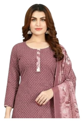 Image of Priyashi Women Unstiched Crepe dress materials | Crepe Salwar Suit for women with dupatta | suit material for women unstitched
