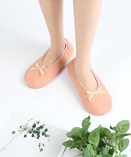 Image of Panda Bros Women's Ballerina House Slippers,Anti-Skid Comfy Warm Ballet Style Slippers