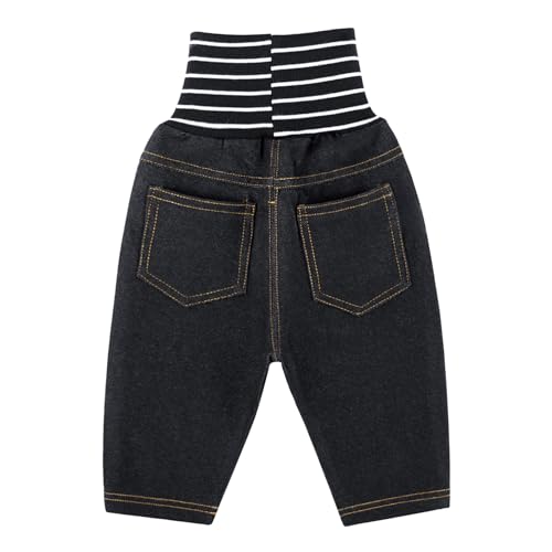 Jeans bébé décontracté qui ne serre pas la taille pour automne - 2