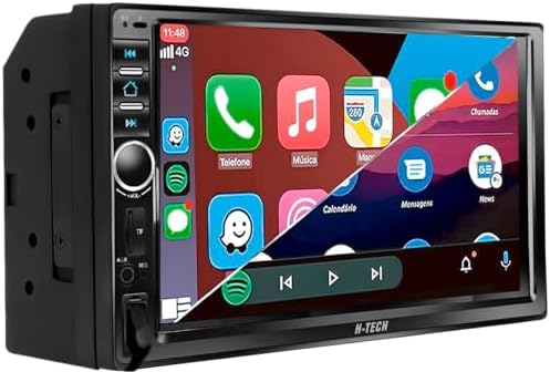 MULTIMÍDIA MP5 2 DIN 7" COM BOTÃO, FM, USB, SD, AUX, BLUETOOTH, E...