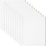 AHANDMAKER 10 Sheets Self Adhesive Refill Pages, 12.4x10.5 Photo Album Self-Stick Inner Page 2 Hole Scrapbook Expansion Page Refill Protectors for Archival Photo Album Wedding Birthday Gift, White