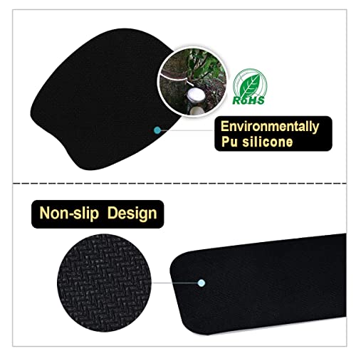 Keyboard Wrist Rest Mouse Pad Wrist Support For Computer/Laptop Memory Foam Keyboard Pad Ergonomic Hand Rest Wrist Cushion For Home Office Gaming - Black Marble #TOP4