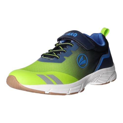 JAKO J-NI Cise EV Sportschuh, dk Navy/Lime, 36 EU