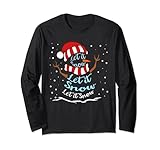 let it snow snowman - tè da neve maglia a manica