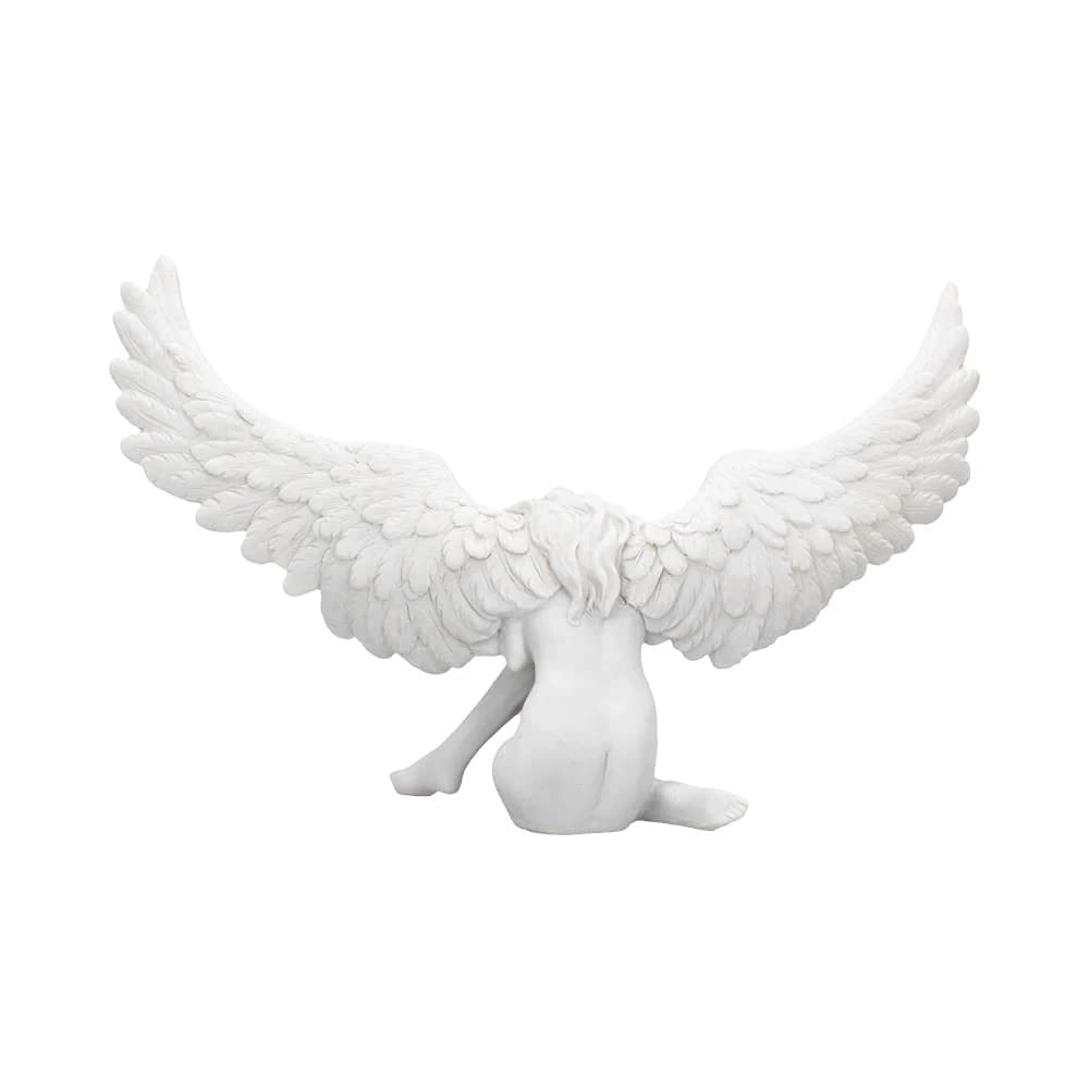 Nemesis Now Engelsbeileidsfigur, 36 cm, Himmelsfigur, Weiß