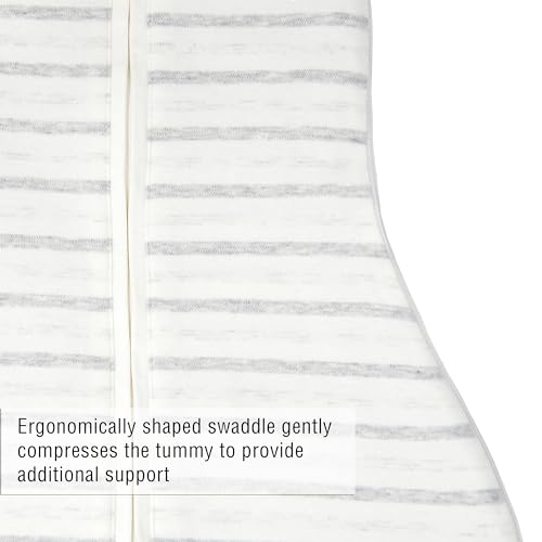 Image of Woombie Grow with Me Baby Swaddle, Convertible Swaddle Fits Babies 0-9 Months, Expands to Wearable Blanket for Babies up to 18 Months, Twilight Stripes