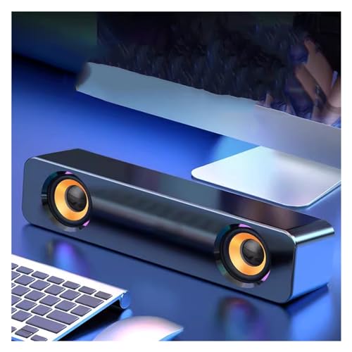 Altavoz pequeño con cable para computadora de escritorio doméstica con subwoofer integrado