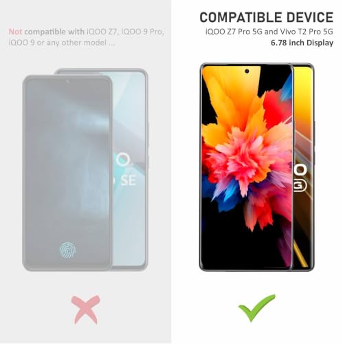 Image of SupCares TPU Anti Glare Matte Unbreakable Membrane Screen Protector for iQOO Z7 Pro and Vivo T2 Pro (6.78 Inch) With Easy Self Installation Kit | Fingerprint Working | Edge to Edge Coverage