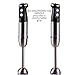 Ovente Immersion Electric Hand Blender with Brushed Stainless Steel Blades Easy Grip Handle, 500 Watt 6 Mix Speed Handheld Stick Blender for Smoothies Shakes Puree Baby Food and Soup, Black HS680B