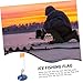 Toyvian Ice Fishing Winter Flag Tip-up Fishing Flag Ice Fishing Equipment Easy to See Angling Supplies