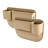 車のシート隙間収納ボックス アバルト 595 695 124 スパイダー プント 500 500C 595C モンスターソフト滑り止め 実用的な防湿シート隙間フィラー 2個,C [並行輸入品]