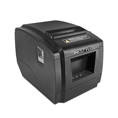 INKSTYLE 80mm Bluetooth Auto Cutter Thermal Printer for Restaurant Kitchen, Compatible with POS/ESC/Windows/Linux