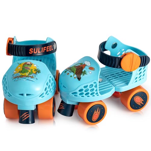 SULIFEEL Kids Adjustable Quad Roller Skates,Toddler Beginner Roller Skates...