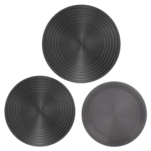 Placa difusora de calor de doble cara para utensilios de cocina de vidrio, antideslizante, almohadilla térmica de acero inoxidable (28 cm)