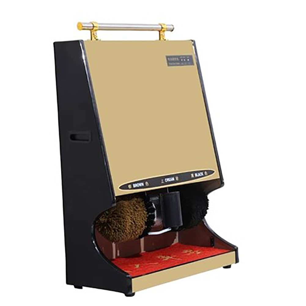 Cirage Automatique de Chaussures, cireuse de Bottes électrique, Outil de Nettoyage instantané des Bottes, cireur de Chaussures en Cuir de Maison, Machine de Nettoyage (Gold)