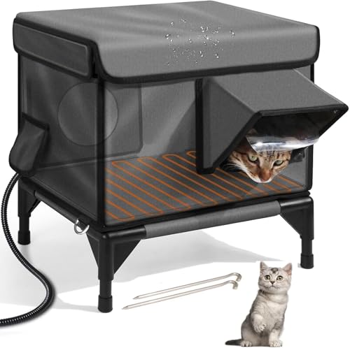 Maison chauffante pour chat : protéger les chats du froid en extérieur