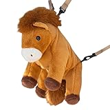 かわいい動物バックパック - 馬の形のソフトリュックサック、漫画スクールバッグ、豪華なPPコットン、旅行ピクニック保育園幼稚園 |保育園小学生男の子女の子キッズ息子娘楽しい冒険バッグ