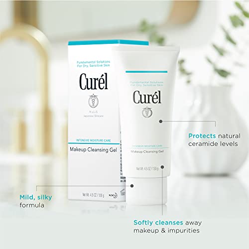 Curel 25954 Japanese Skin Care Makeup Cleansing Gel, Gentle Facial Cleanser For Dry, Sensitive Skin thumb #3