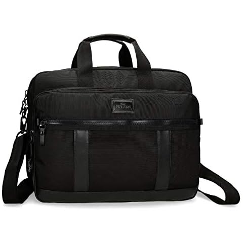 Maletín Pepe Jeans Allblack para Portátil 15,6" Cover