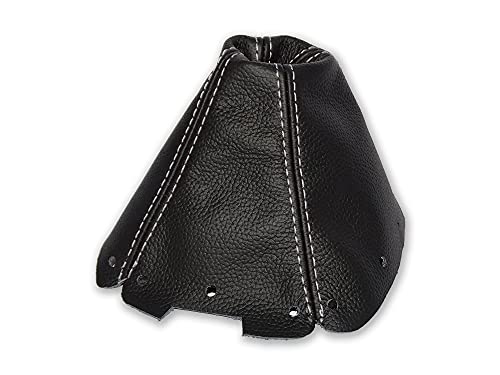 The Tuning-Shop Ltd Compatible with Shift Boot for Mazda MX-5 Miata 1989-1997 Leather White Stitching