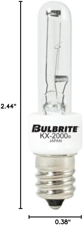 Bulbrite 861199 Candelabra Screw Base (E12) Light Bulb, 40 Watt, Clear