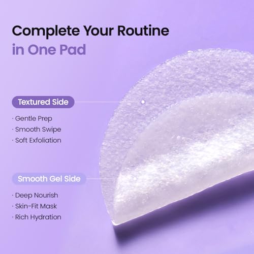 Image of BIODANCE Caviar PDRN Dual Gel Toner Pads, Gentle Exfoliator & Firming Korean Toner Pads, Dual Sided Hydrating Pads with Tweezers, Korean Skin Care | 60 Pads