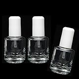 Solangel Empty Polish Bottles 1/2 Oz Pack of 3 Bottles