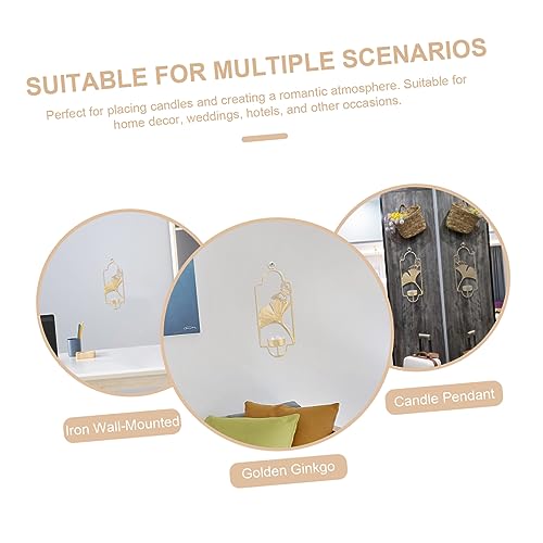 Bronze Metal and Textured Glass Two Light Wall Sconce