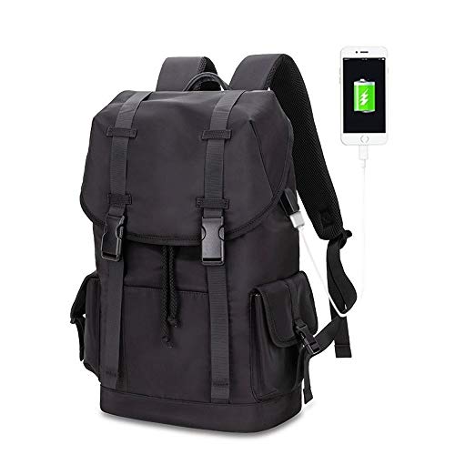 XIANGFABB Mochila Mochila for portátil Hombres de Mochilas Casuales de los nuevos Hombres a Prueba de Agua de 15,6 Pulgadas portátil Mochila portátil USB diseñador Comercial Masculino