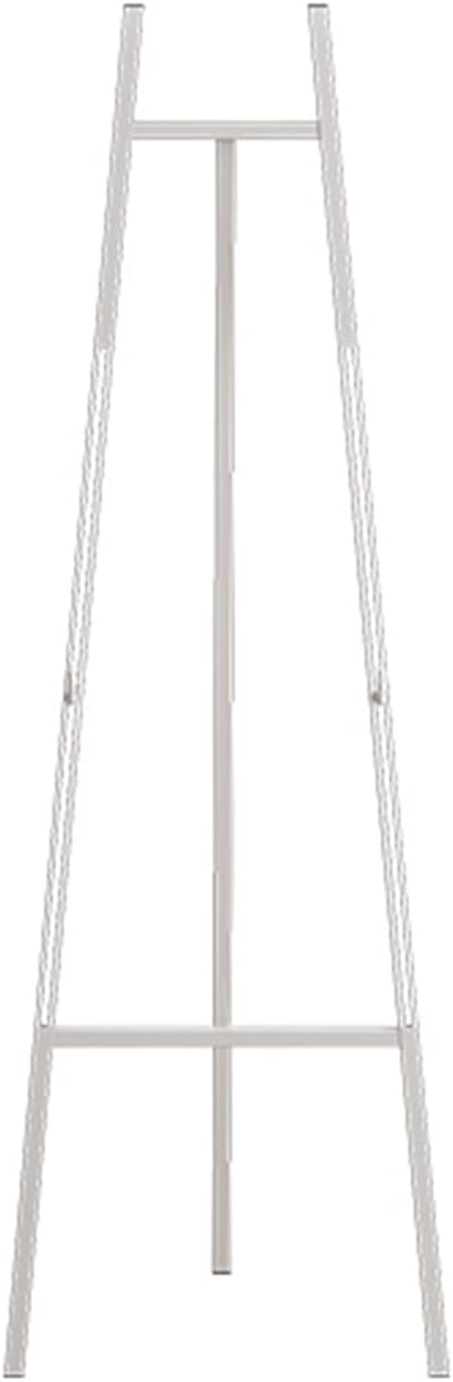 115cm/141cm Tall Easels for Artists Lightweight Metal Folding Easel Display Easel Tripod for Wedding Sign Poster Photo Gold/Black/White (White 47 * 141cm)