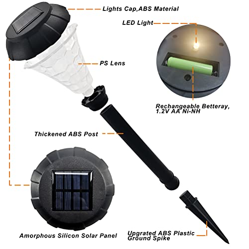 Lamtree 6 Pack 8 Lumens Solar Pathway Lights,Outdoor Solar Lights Waterproof,Landscape Lights For Path, Pathway, Walkway, Yard, Lanscape, Lawn And Garden #TOP6