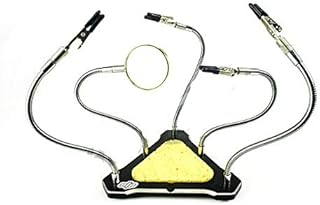 Hockus Accessories Multi-Function Triangular Welding Station Through CNC Machine Frame Accessories for DIY Mini FPV Drone Quadcopter Welding Tools - (Color: with Magnifying Glas)