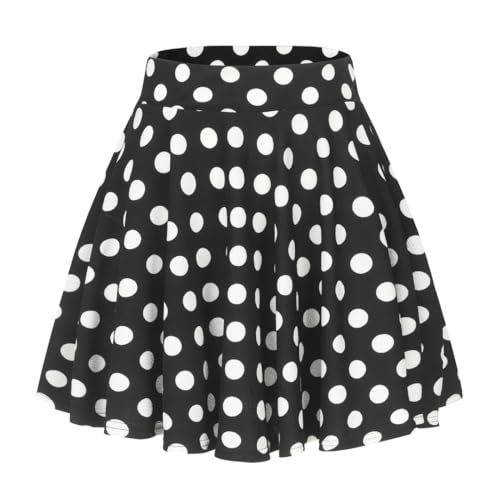 Women's Summer High Waisted Skirts Tummy Control Pleated Athletic Skirts Mini Dress