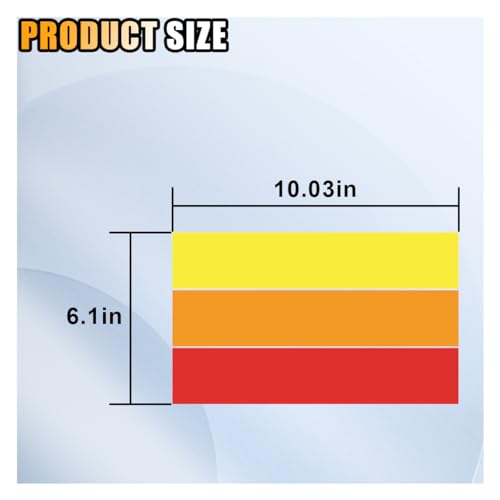 Image of 10 Inch Classic Retro Style Tri-Color Stripe Sticker Decal, Car Exterior or Interior Accessories for Toyota Tacoma 4Runner Tundra, Decoration Grille Fender Hood Side Skirt Bumper Dashboard (Red)