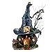 Department 56 Snow Village Halloween Toads and Frogs Witchcraft Haunt Lit House, 5.91-Inch