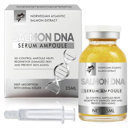 Salmon Collagen Ampoule Serum - Pure Marine Collagen Booster for Face - Age-Defying & Revitalizing Formula for Fine Lines, Dark Spots & Elasticity - Improves Skin Radiance & Hydration