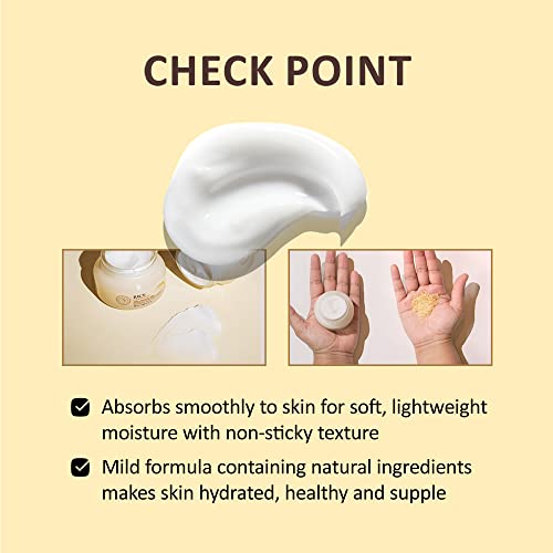 The Face Shop Rice Ceramide Moisturizing Cream | Rich Moisturizer For Long-Lasting Smooth Absorbtion Without Stickiness | Natural Moisturizer For Whitening & Skin Glowing, 1.69 Fl Oz, K-Beauty #TOP3