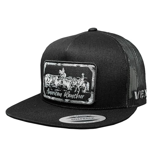 Image of Vexil American Rancher Adjustable Snapback Western Lifestyle Rodeo Southwest Inspired Meshback Hat