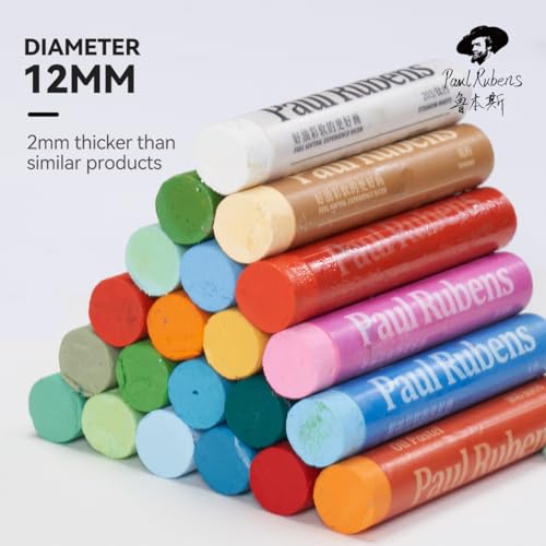 Paul Rubens Pastéis a óleo para artistas, 72 cores de paisagens, conjunto de pastel a óleo macio vib