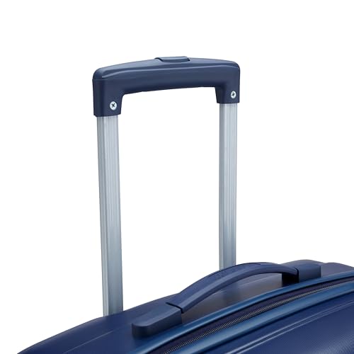 Image of American Tourister Barcelona | Check-in Trolley Bag (69 cm) | 360 8 Wheel Travel Luggage | Hard Case Polycarbonate Suitcase | Mounted Combination Lock | Midnight Blue