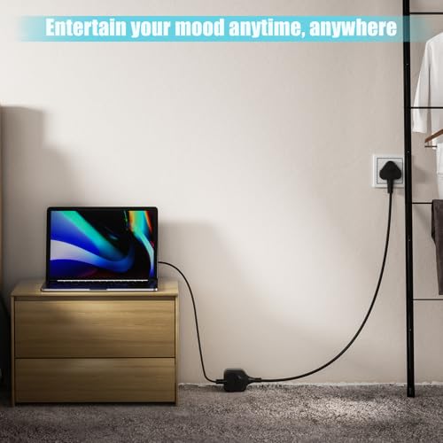 HITRENDS Single Extension Lead 0.3m, 1 Gang Extension Lead UK 3-Pin Plug with Fused (13A 3250W Max), Small Short Extension Cord Sturdy Plug Socket, Black (2-Pack) - Image 5