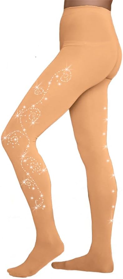 ChloeNoel Figure Skating Footed Tights TF8830