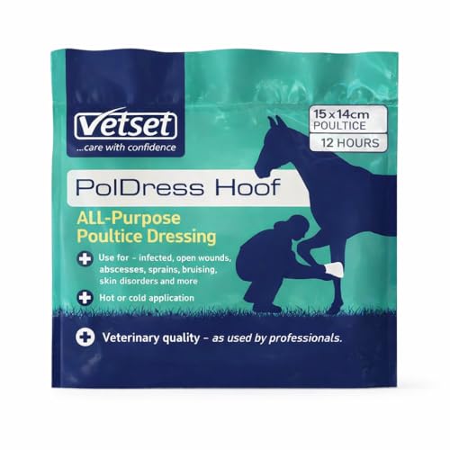 VetSet PolDress Poultice for Horses Hoof Dressing 15cm x 14cm