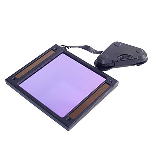 Pantalla para Soldar,Gran áRea VisióN Solar de atenuación automática máscara soldadura Casco Ventana Grande 4 Sensores ajuste externo
