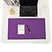 Mouse Pad, Desk Mat, zxtrby Large Desk Pad for Office Home Desk Protector pad Waterproof Cotton & Nano Technology Water 24''x14'' (Purple)